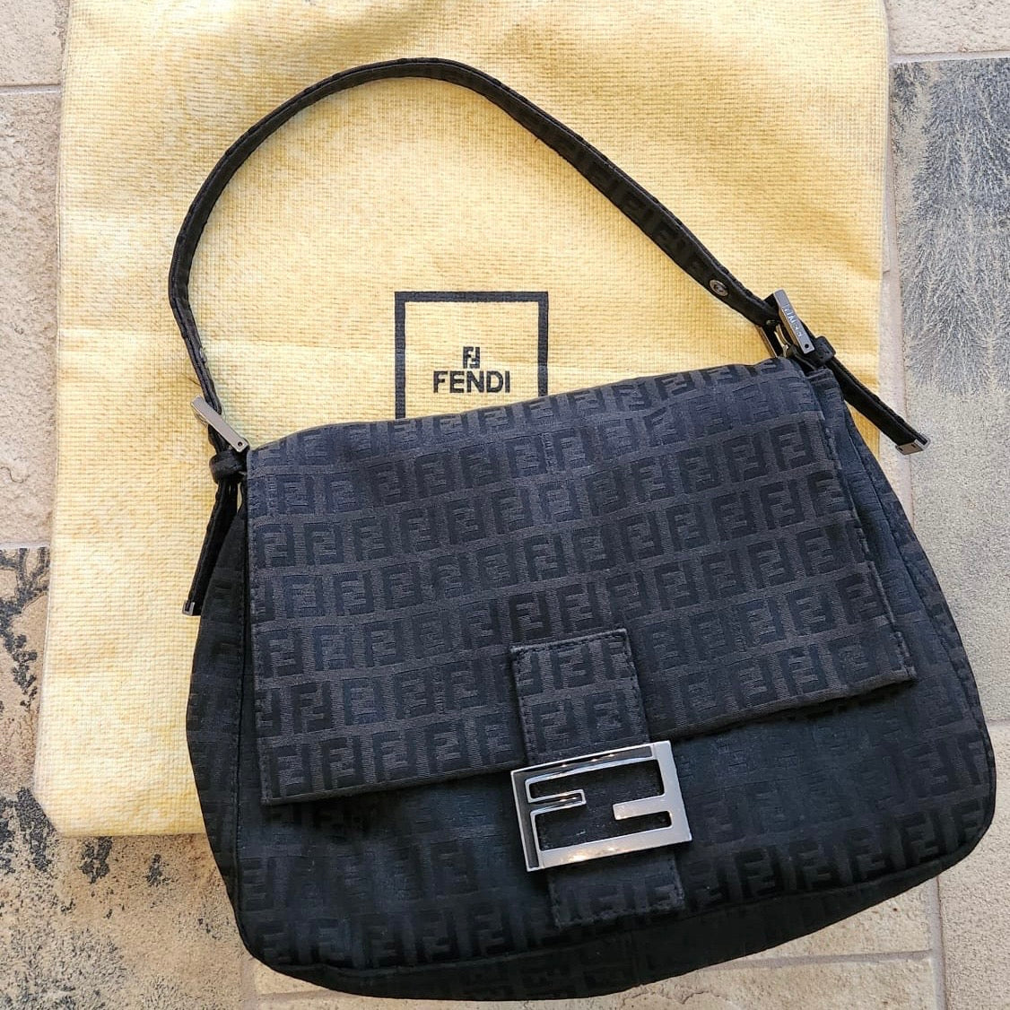 Vintage Fendi Zucchino Mama Bag