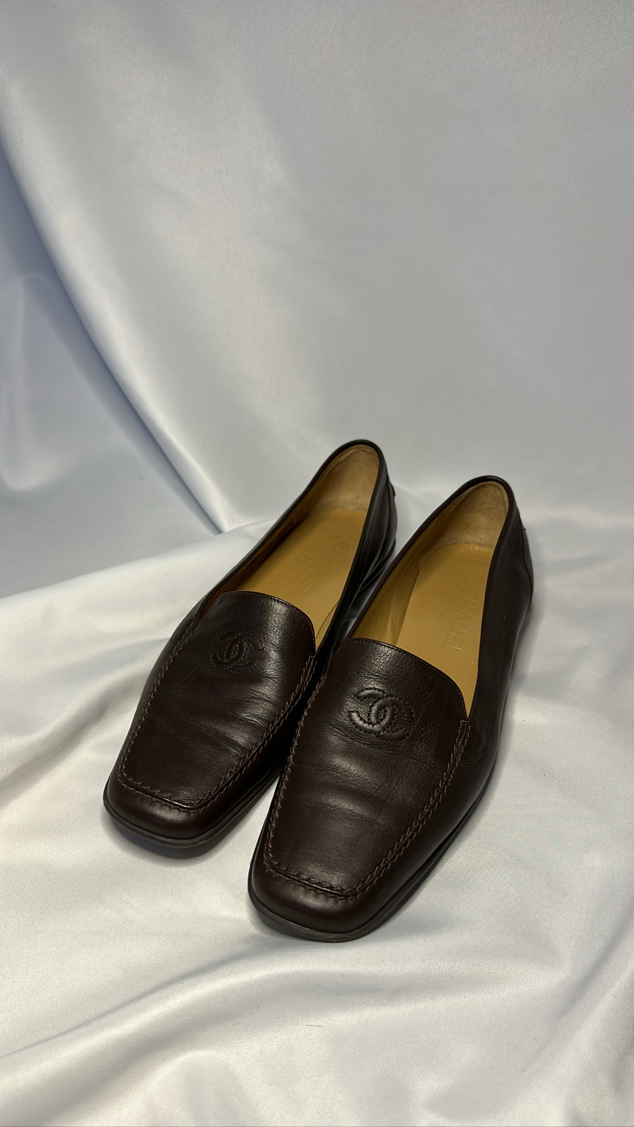 Vintage Chanel Brown Loafers