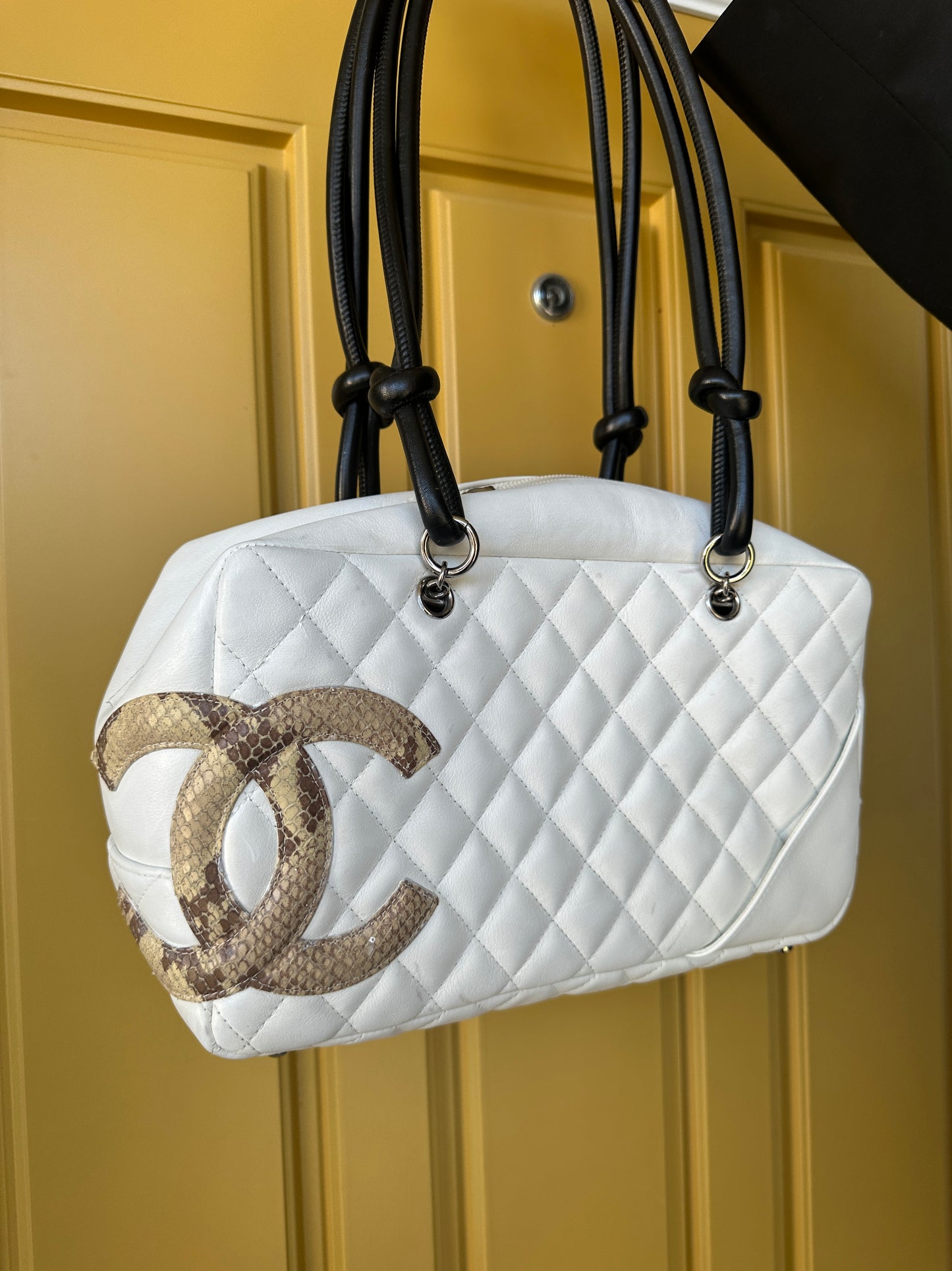 Vintage Chanel Cambon Python Bag