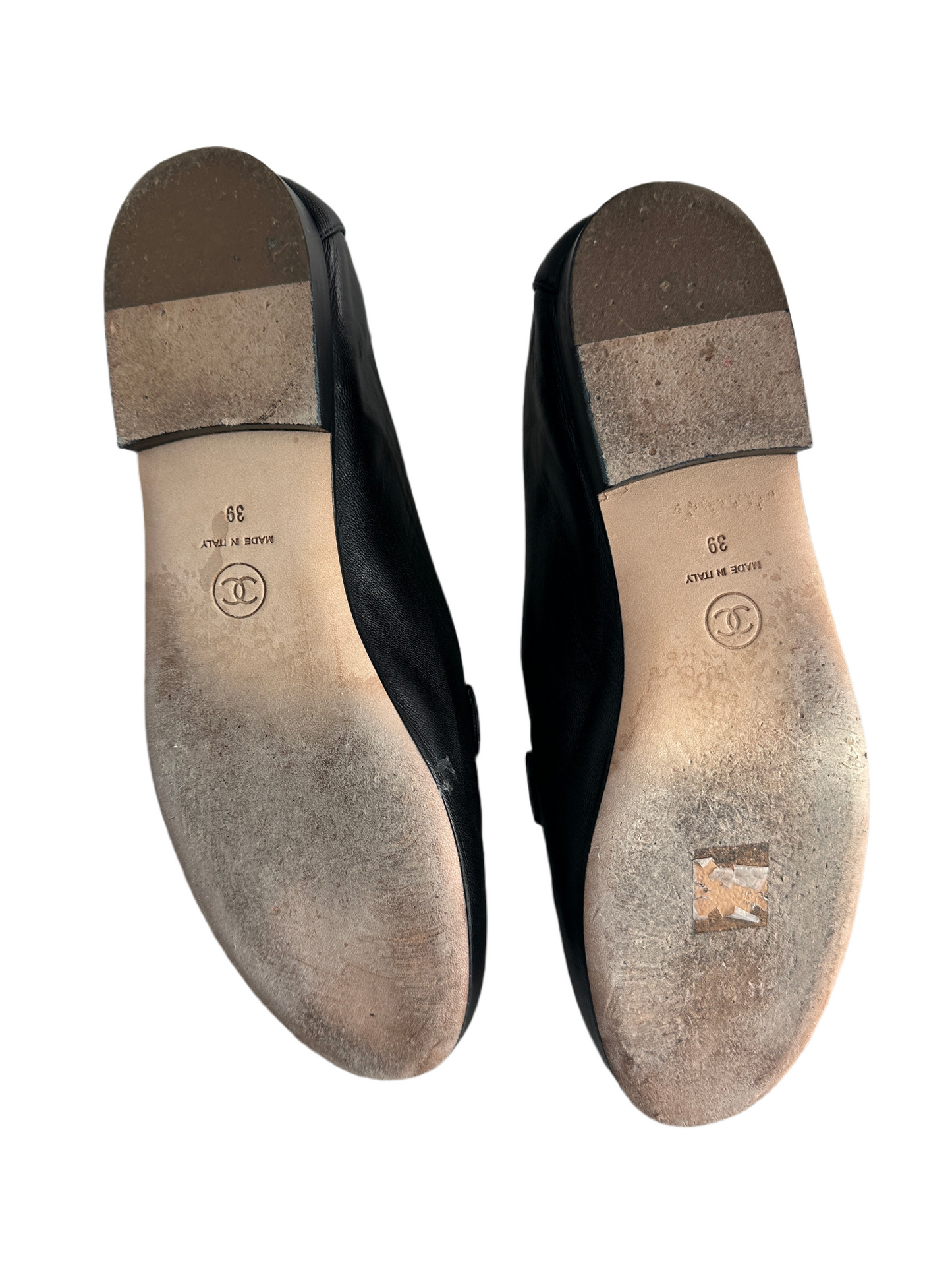 Chanel 2019 Moccasin Lambskin Flats / Loafers 39