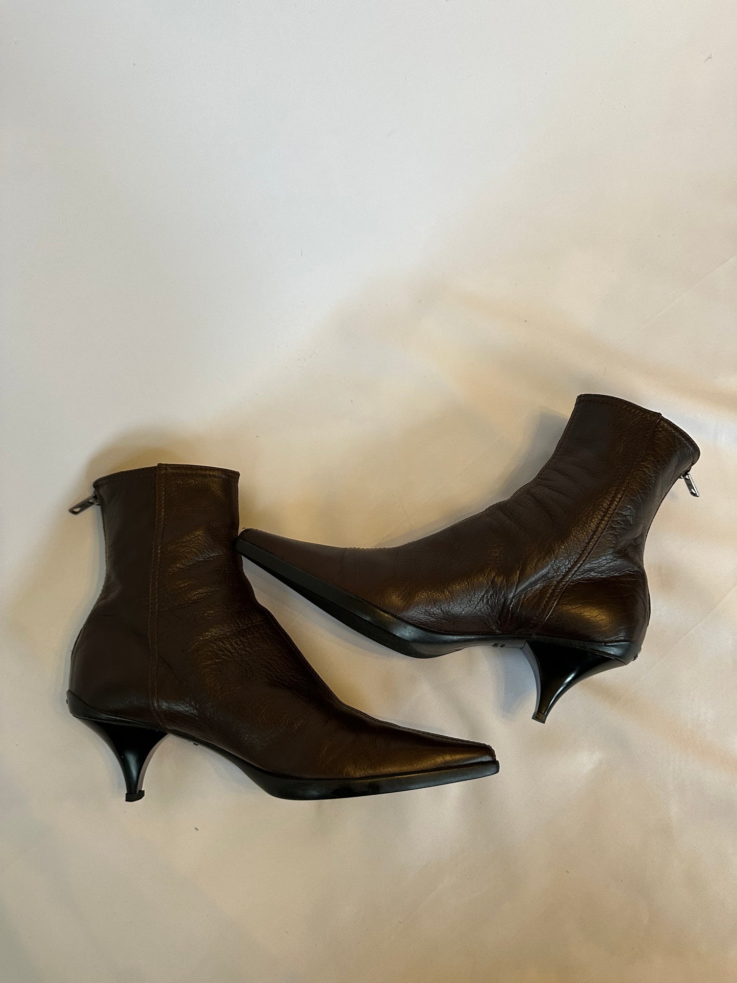 Vintage Miu Miu Ankle Boots Kitten Heel