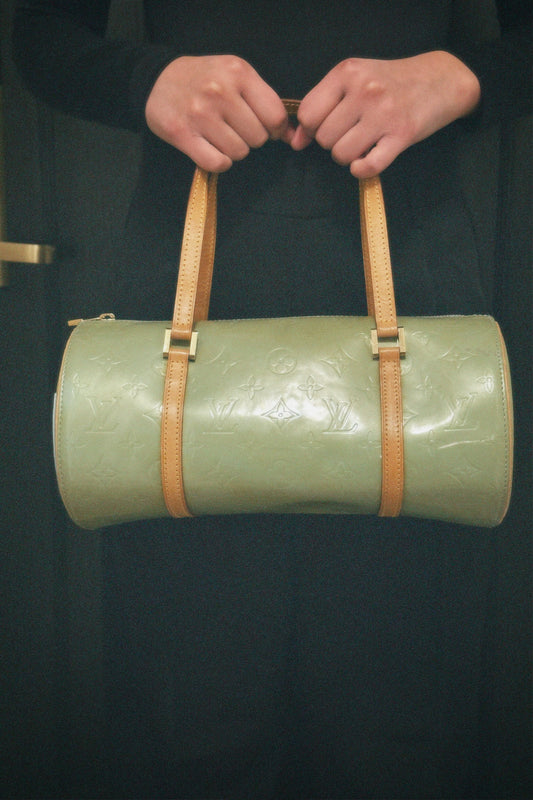 Vintage Louis Vuitton Green Vernis Papillon Bag