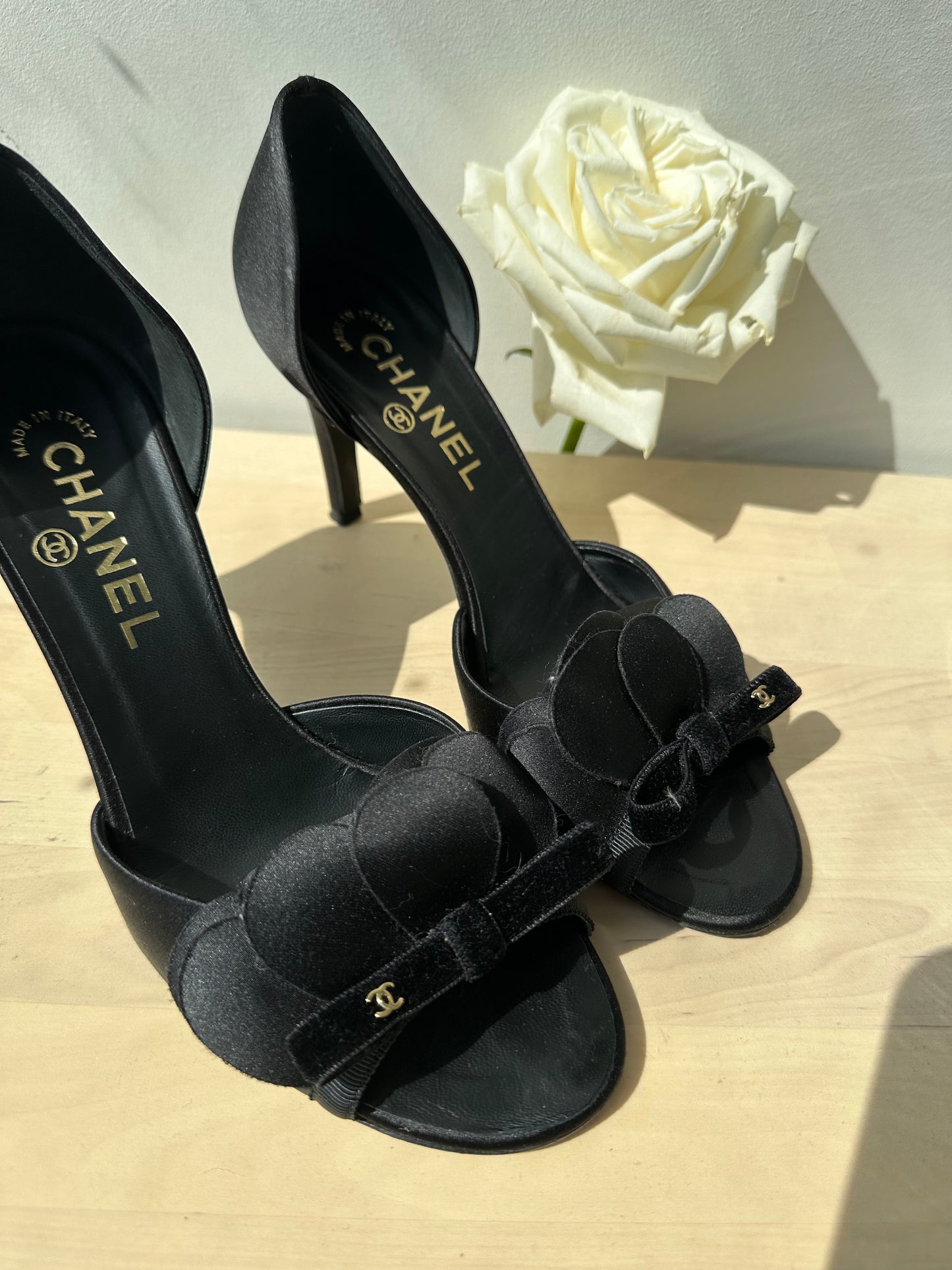 Vintage Chanel Open-Toe Heels