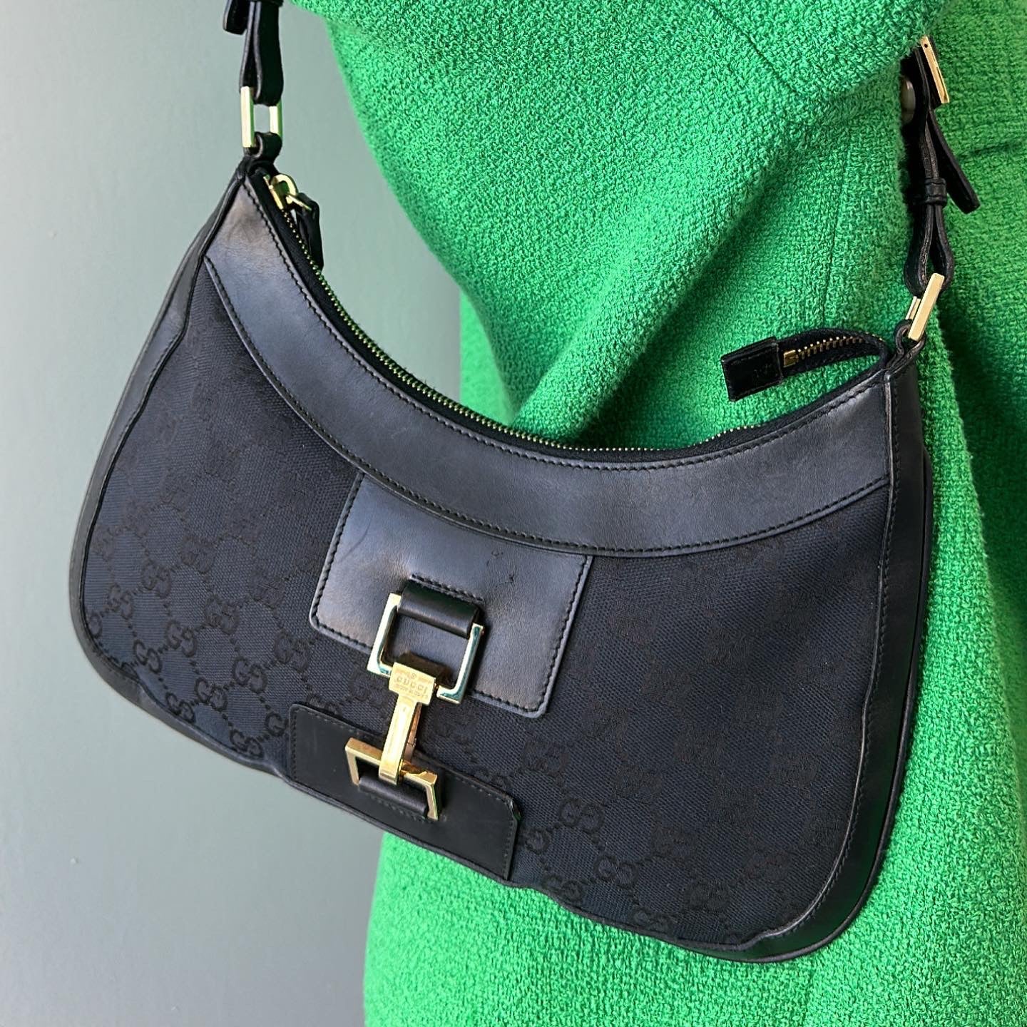 Vintage Gucci Black Jackie Bag