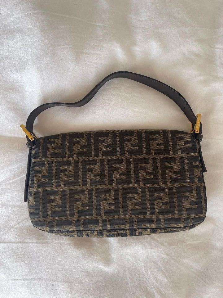 Vintage Fendi Baguette Bag with Gold