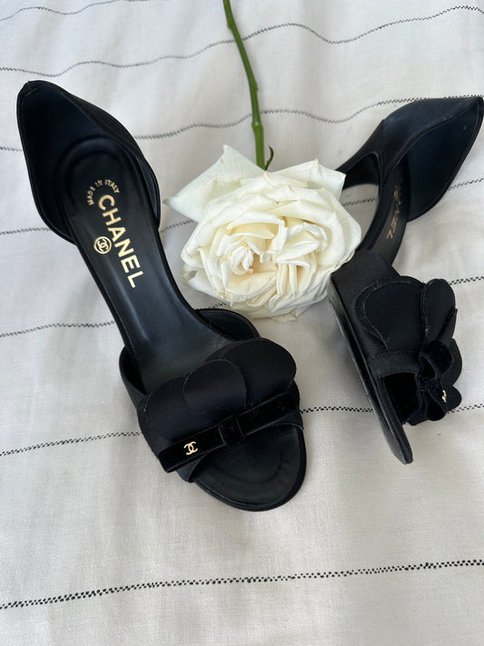 Vintage Chanel Open-Toe Heels