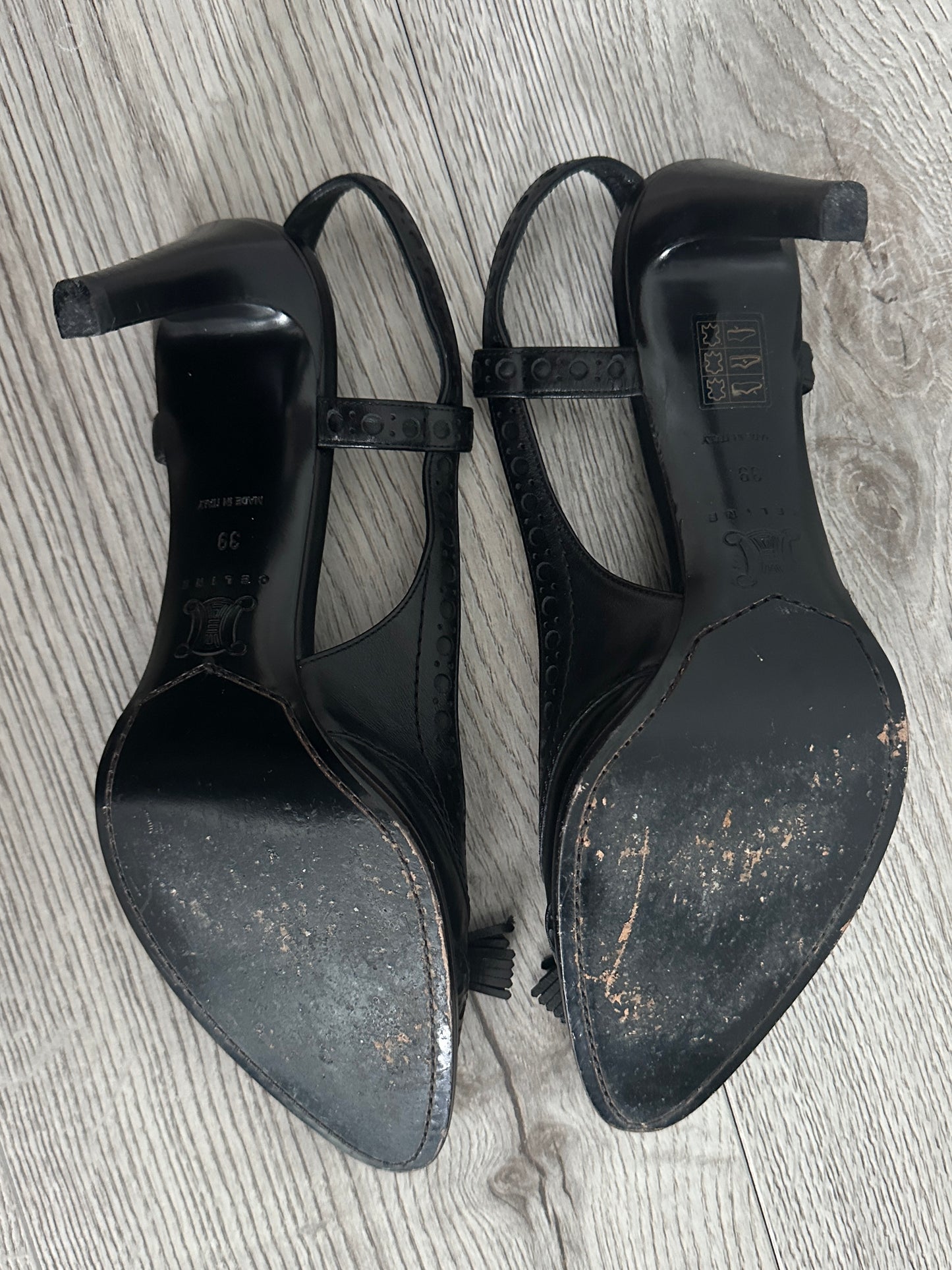 Vintage Celine Slingbacks with Tassel Logo