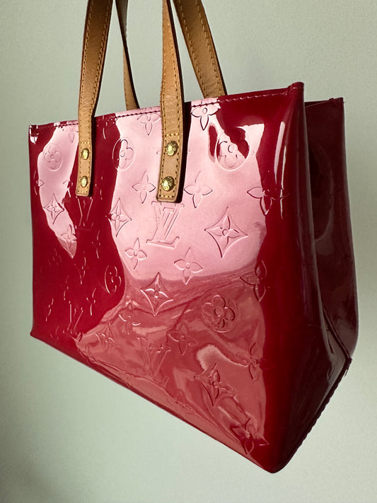 Vintage Louis Vuitton Red Vernis Houston Tote