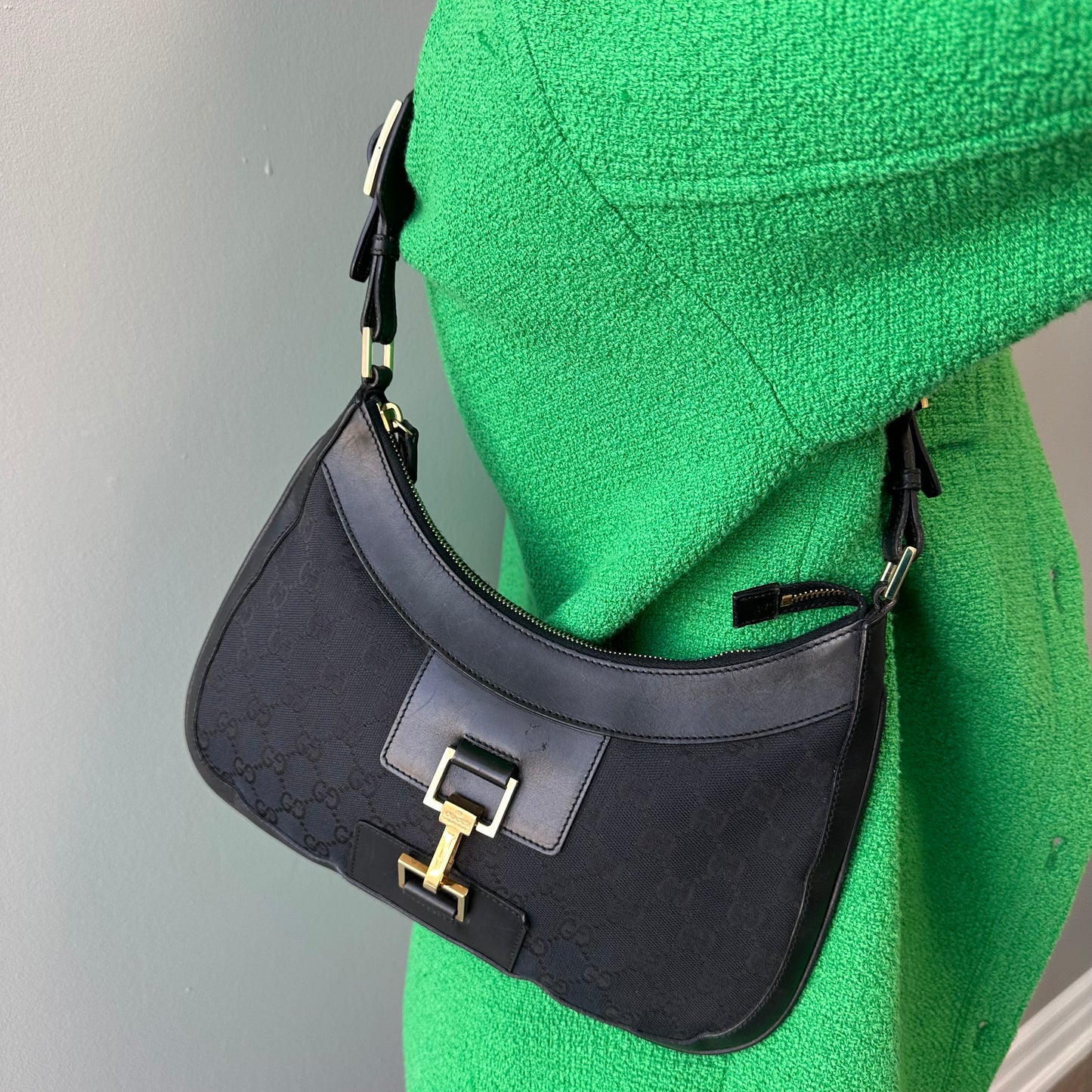 Vintage Gucci Black Jackie Bag