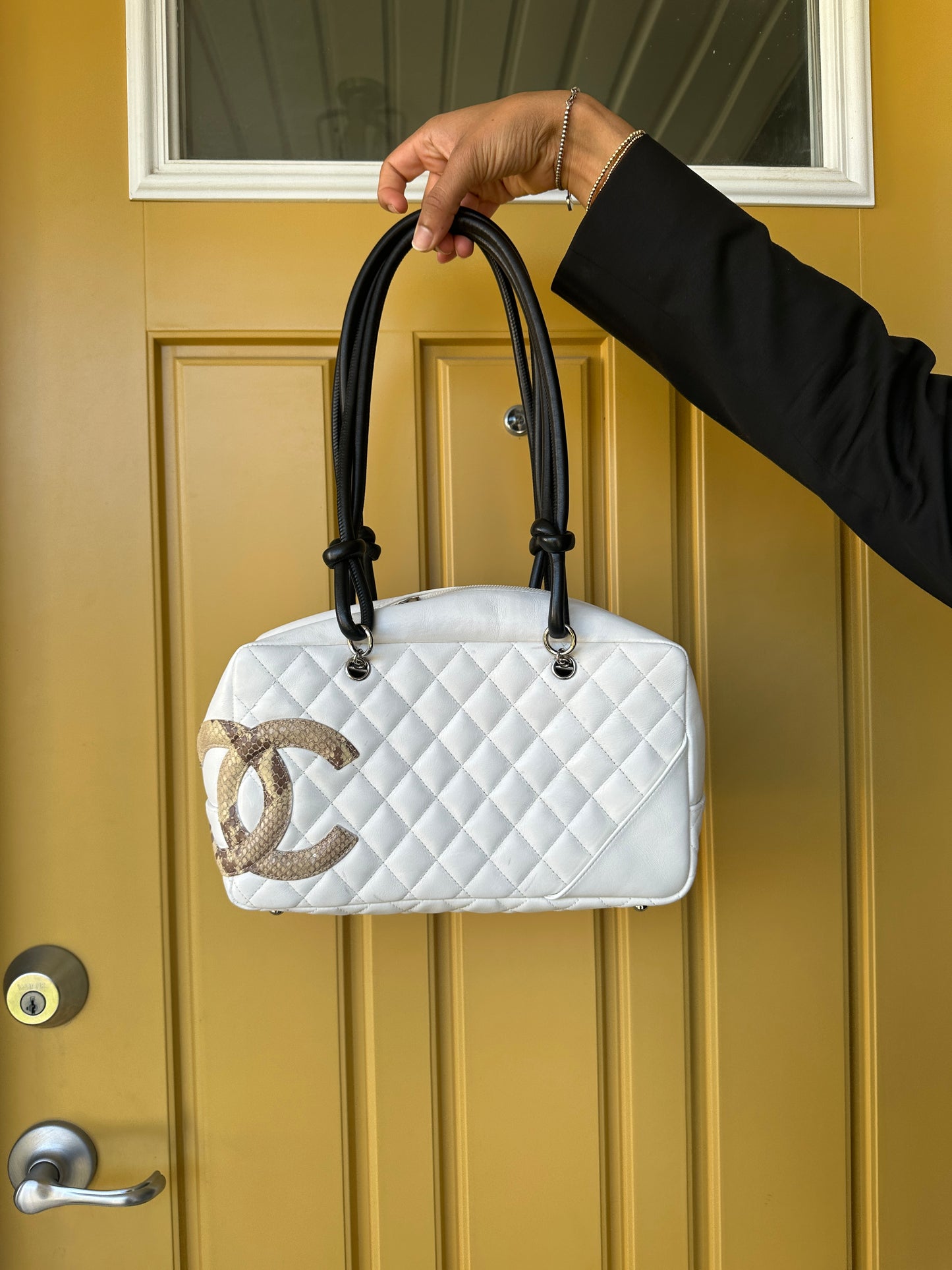 Vintage Chanel Cambon Python Bag