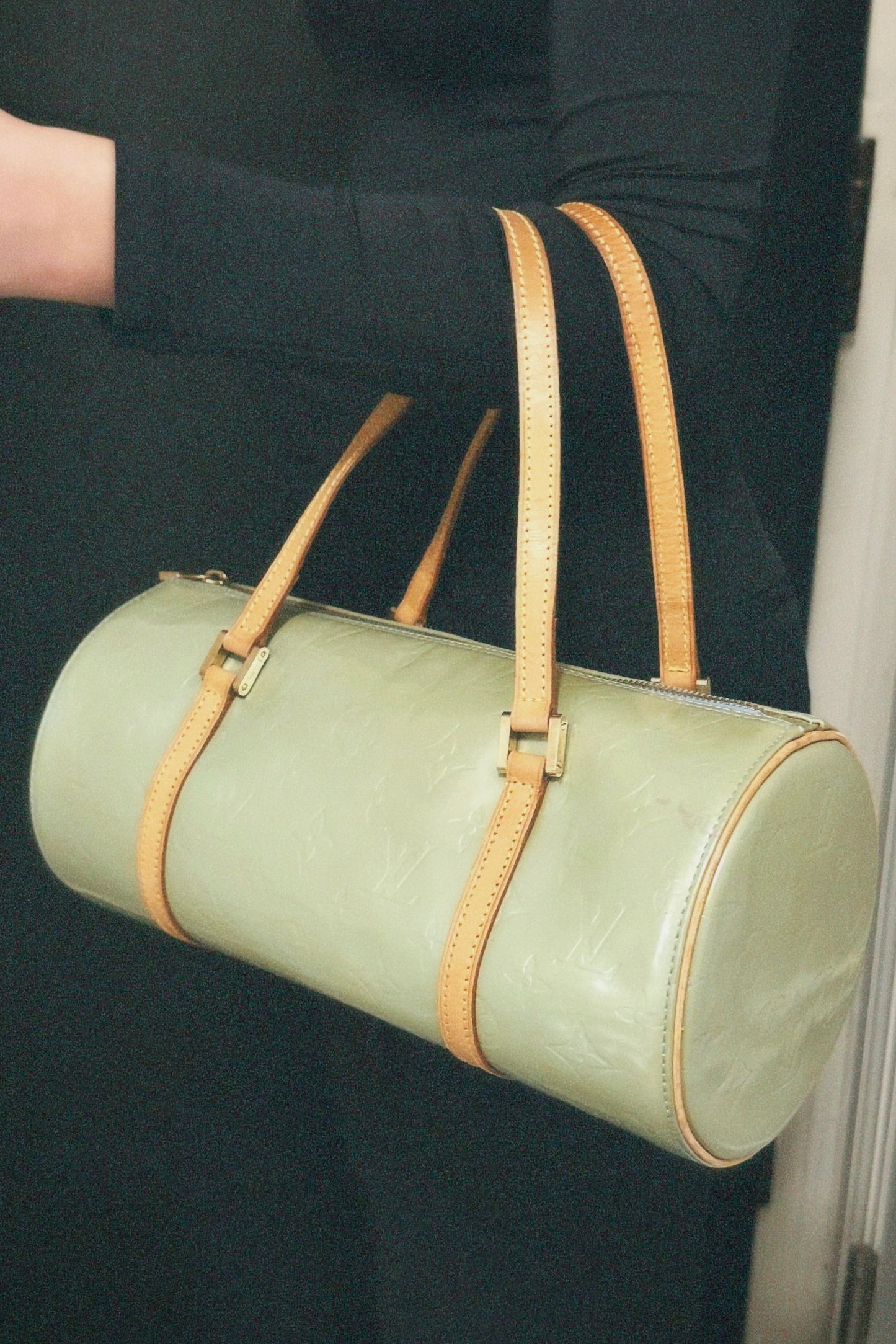 Vintage Louis Vuitton Green Vernis Papillon Bag