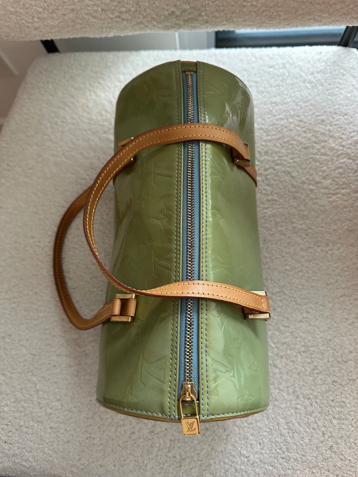 Vintage Louis Vuitton Green Vernis Papillon Bag