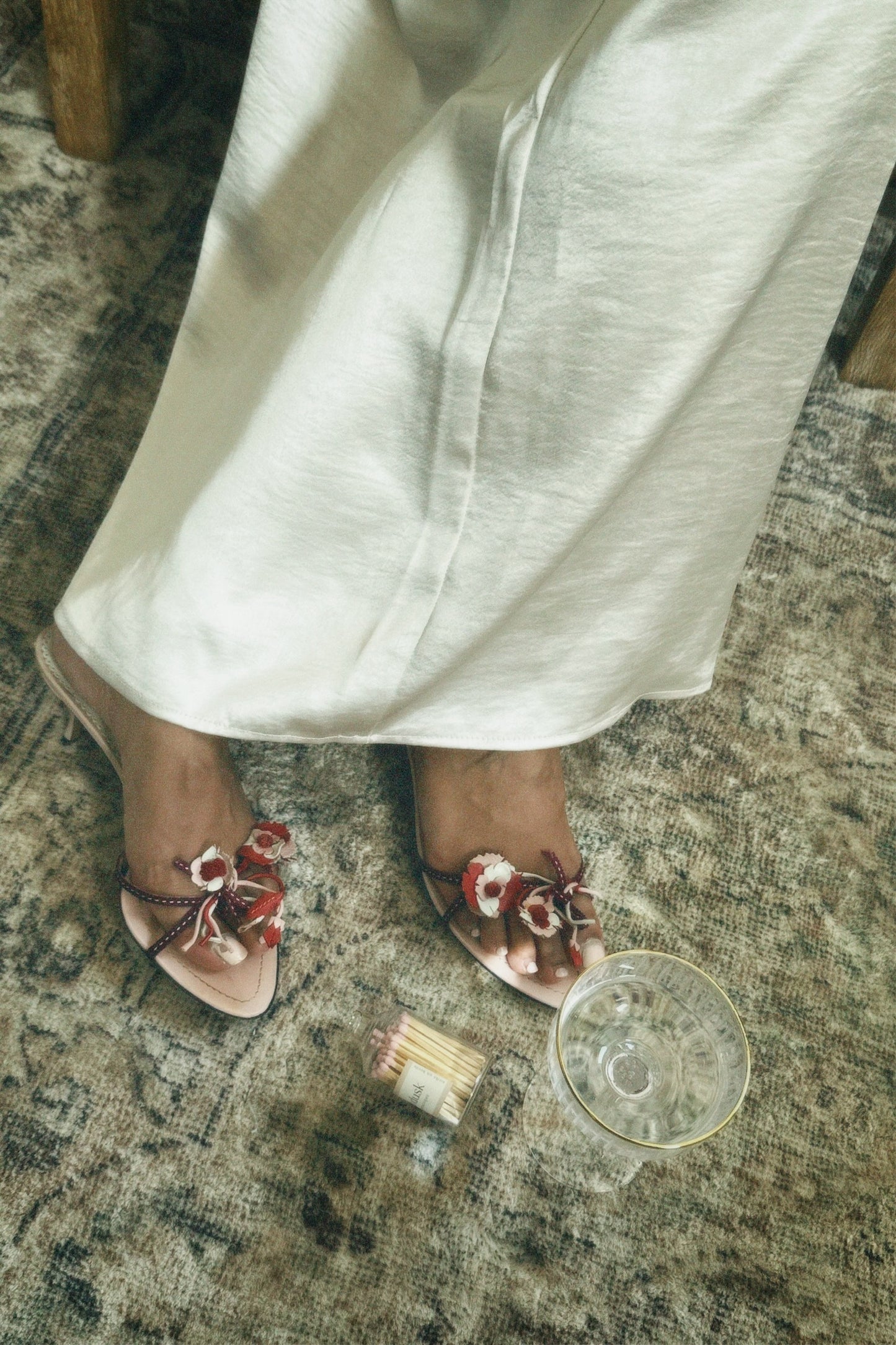 Vintage Prada Floral Mules