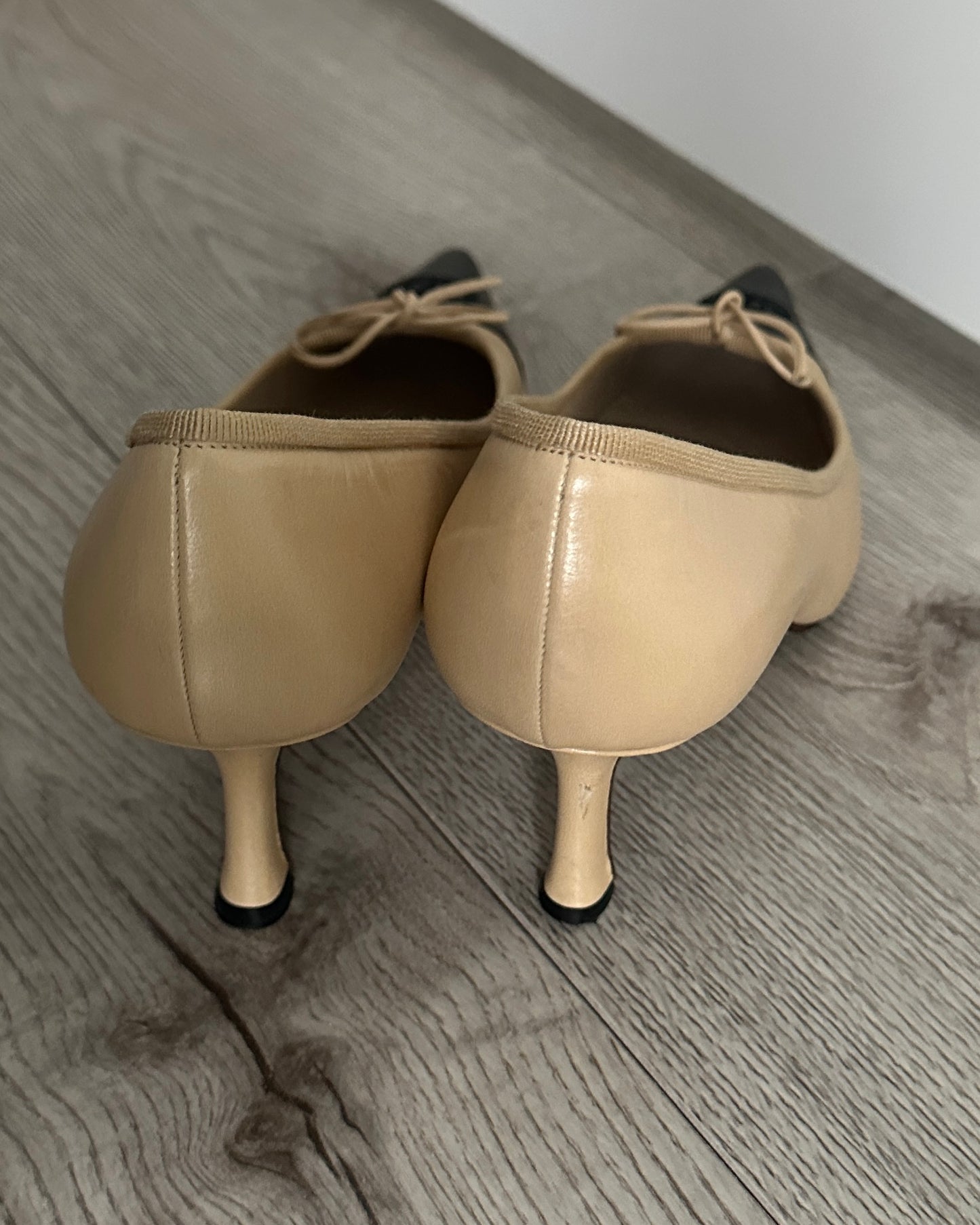 Vintage Chanel Pointed Toe Pumps with CC Logo