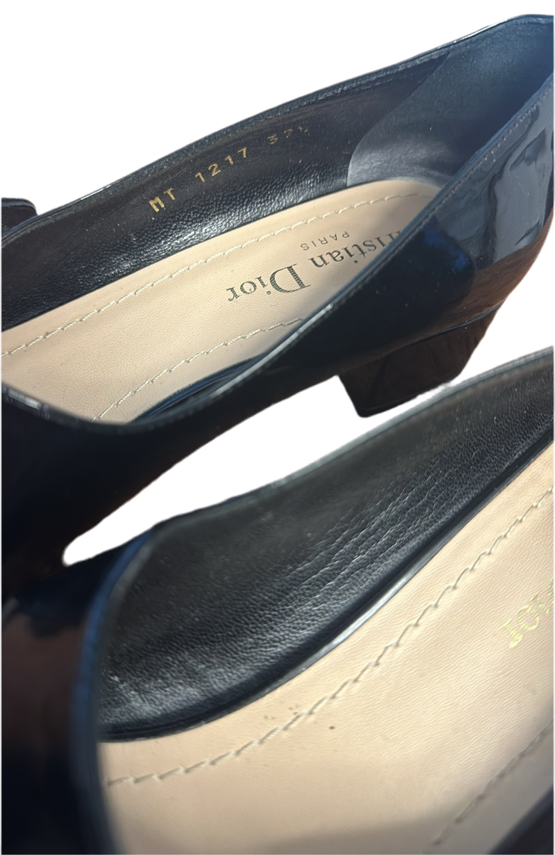 Dior Ballet Mary Jane Logo Patent Leather Heels 39.5