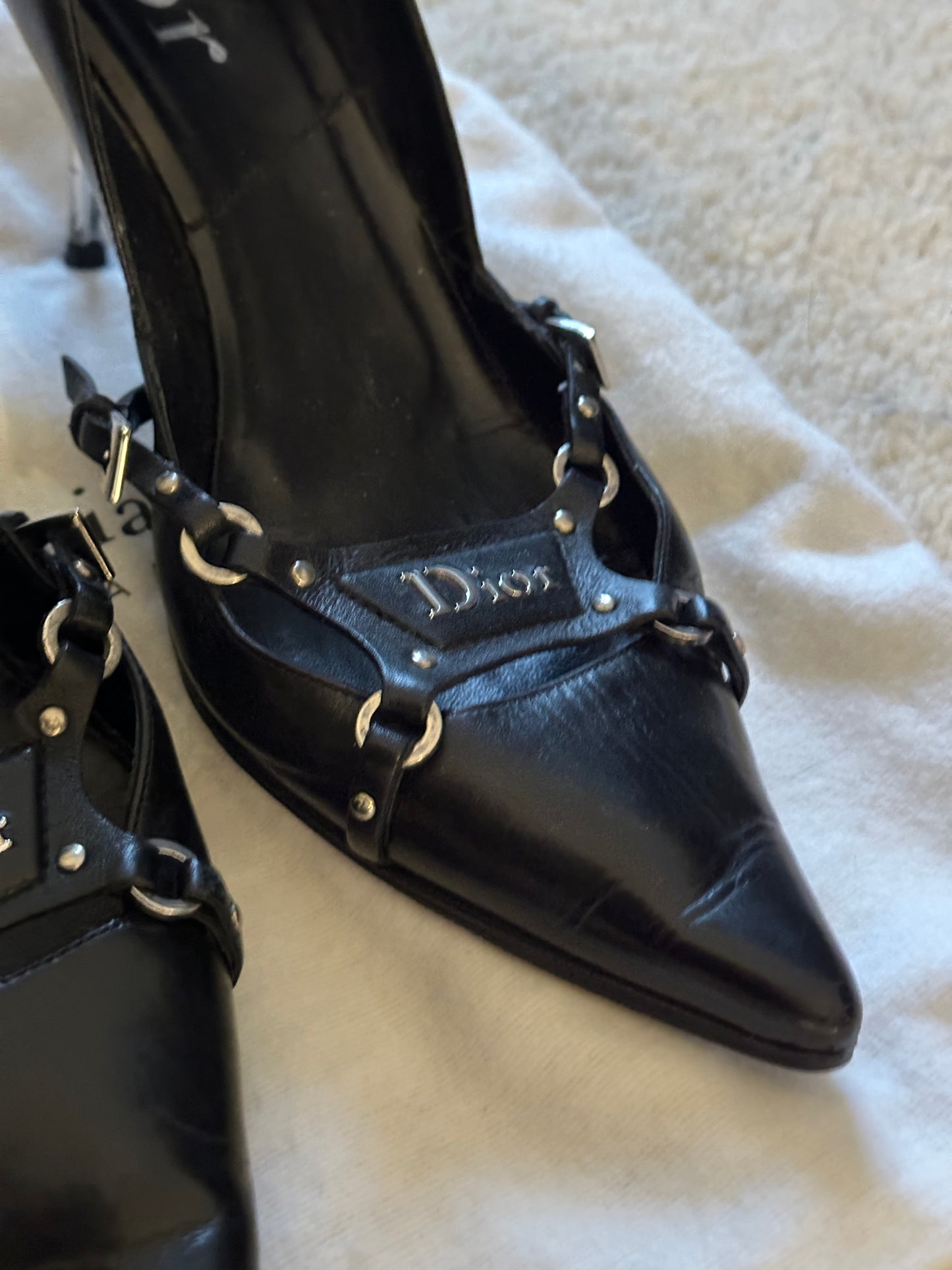 Vintage Dior Bondage Heels 39