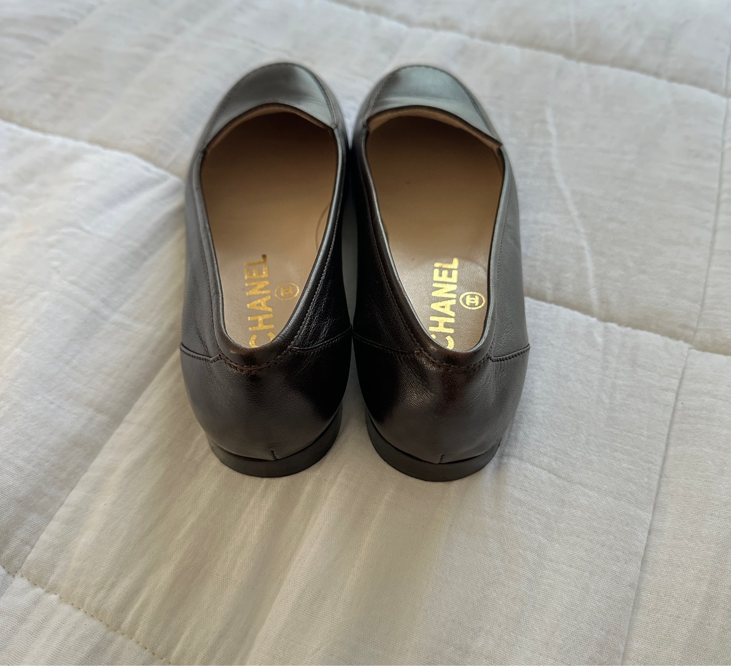 Vintage Chanel Brown Loafers 36.5