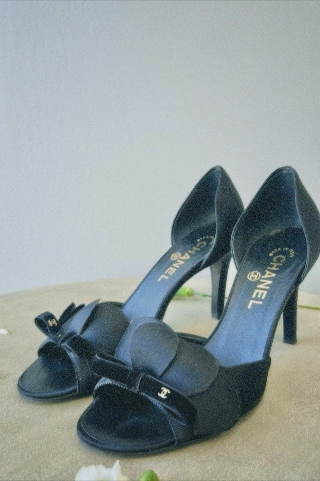 Vintage Chanel Open-Toe Heels