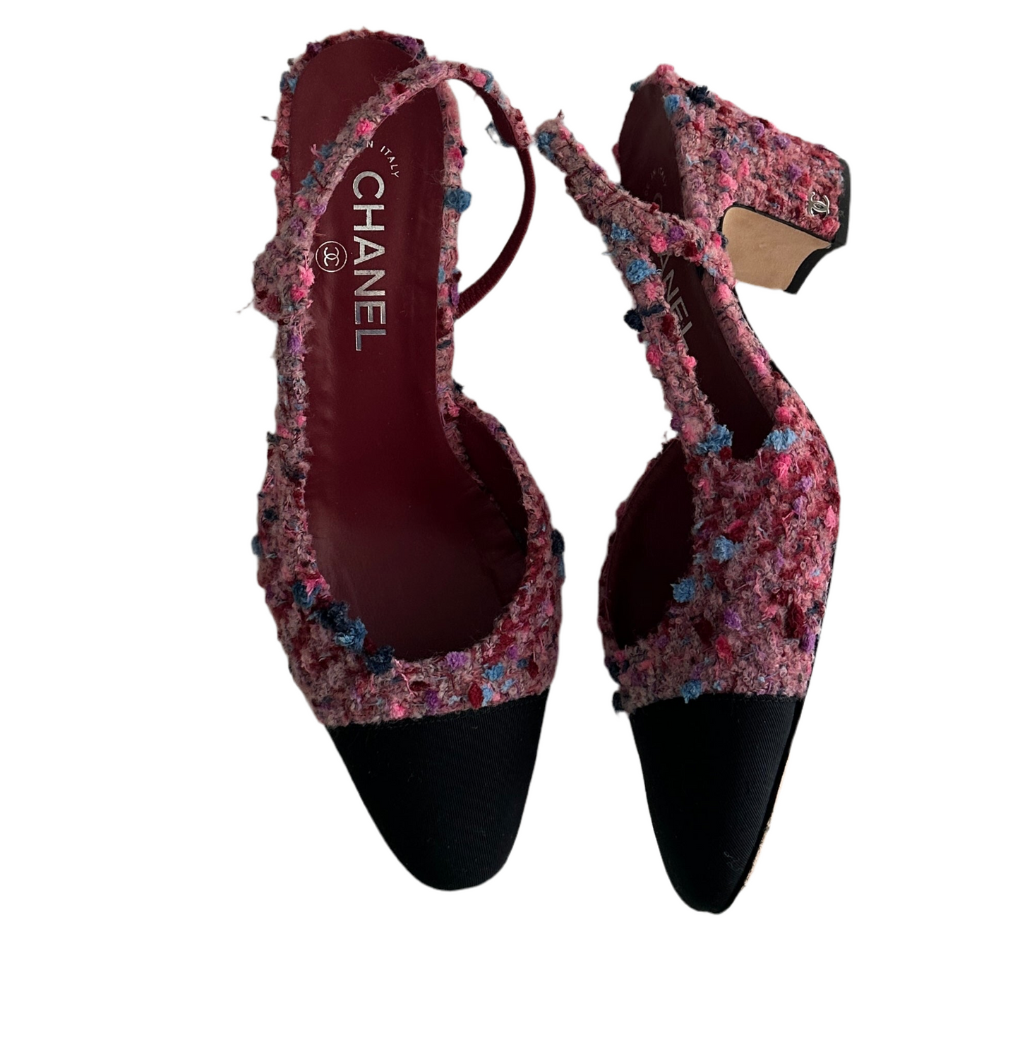 Chanel Tweed Slingbacks 39.5