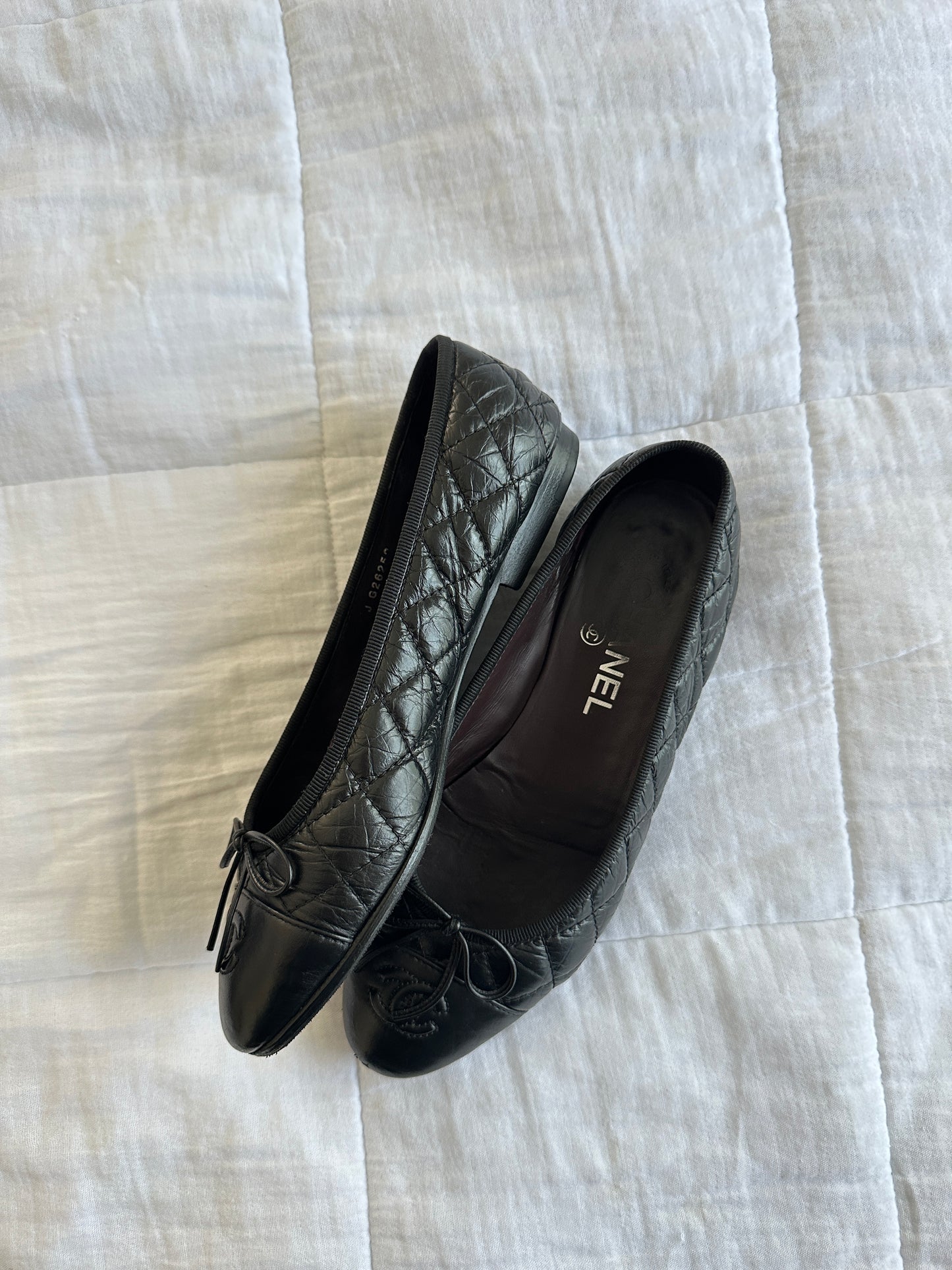 Chanel Quilted Ballet Flats 37